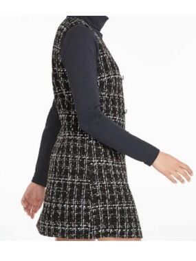 Joe Fresh Black and White Tweed Mini Dress